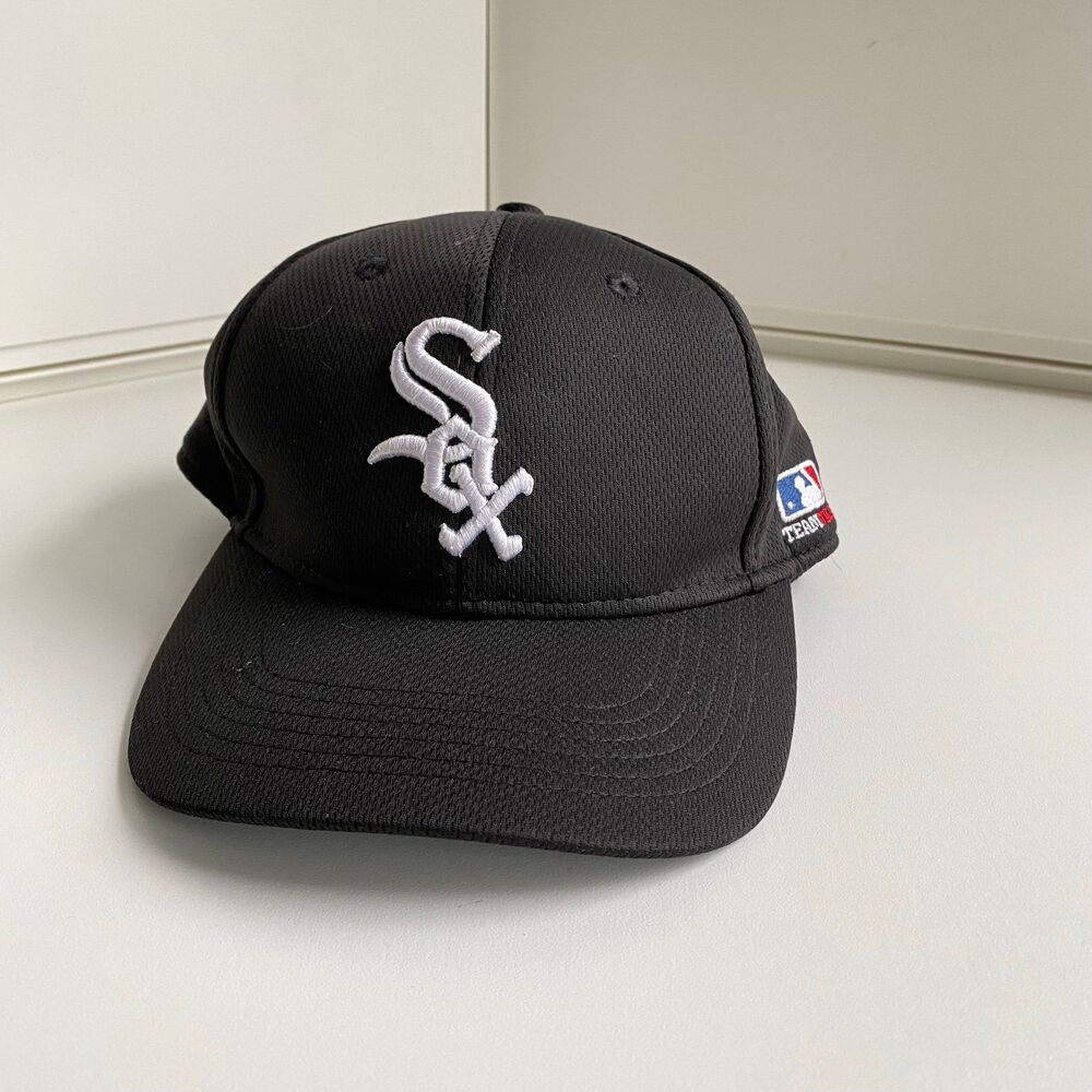 MLB White Sox Baseball Cap Black Hat Youth OC Sports